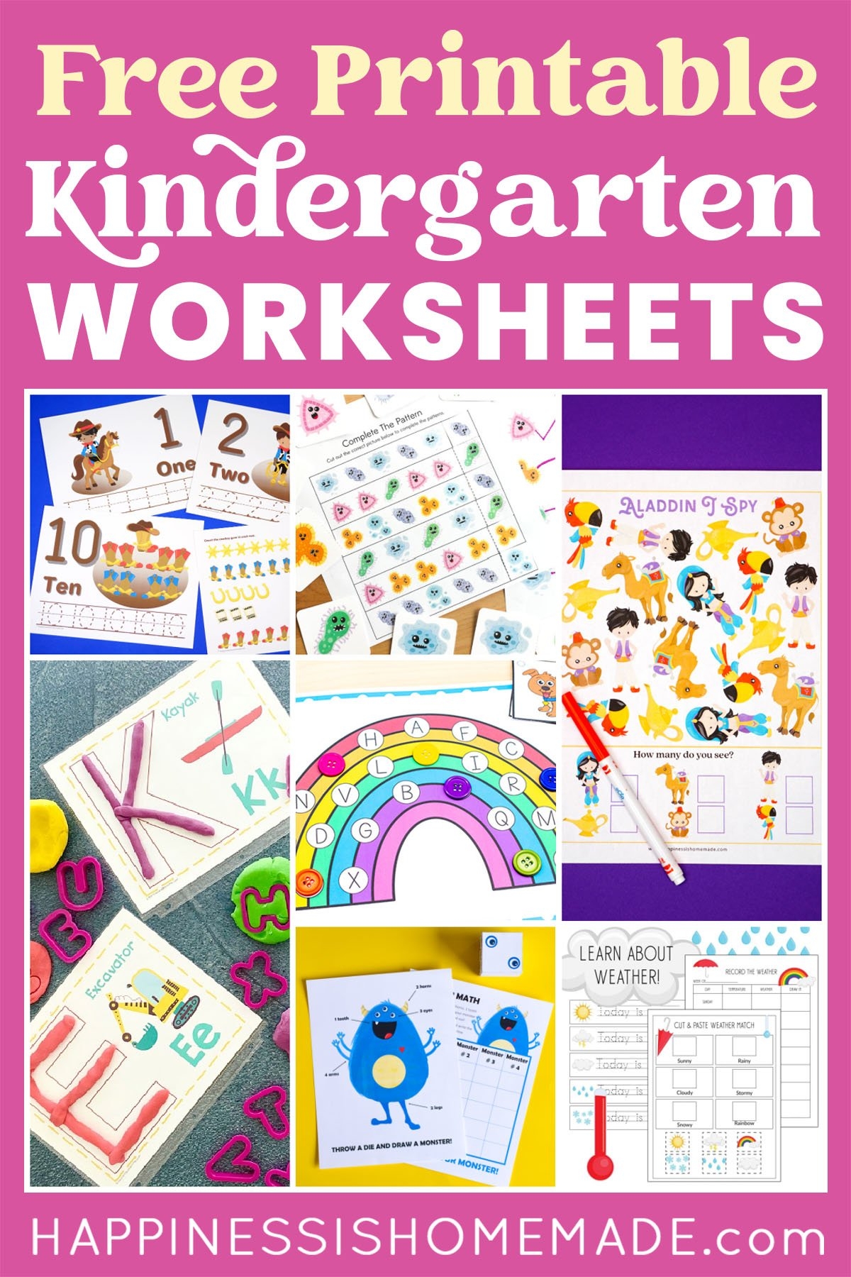 Free Printable Worksheets For Kindergarten Kids