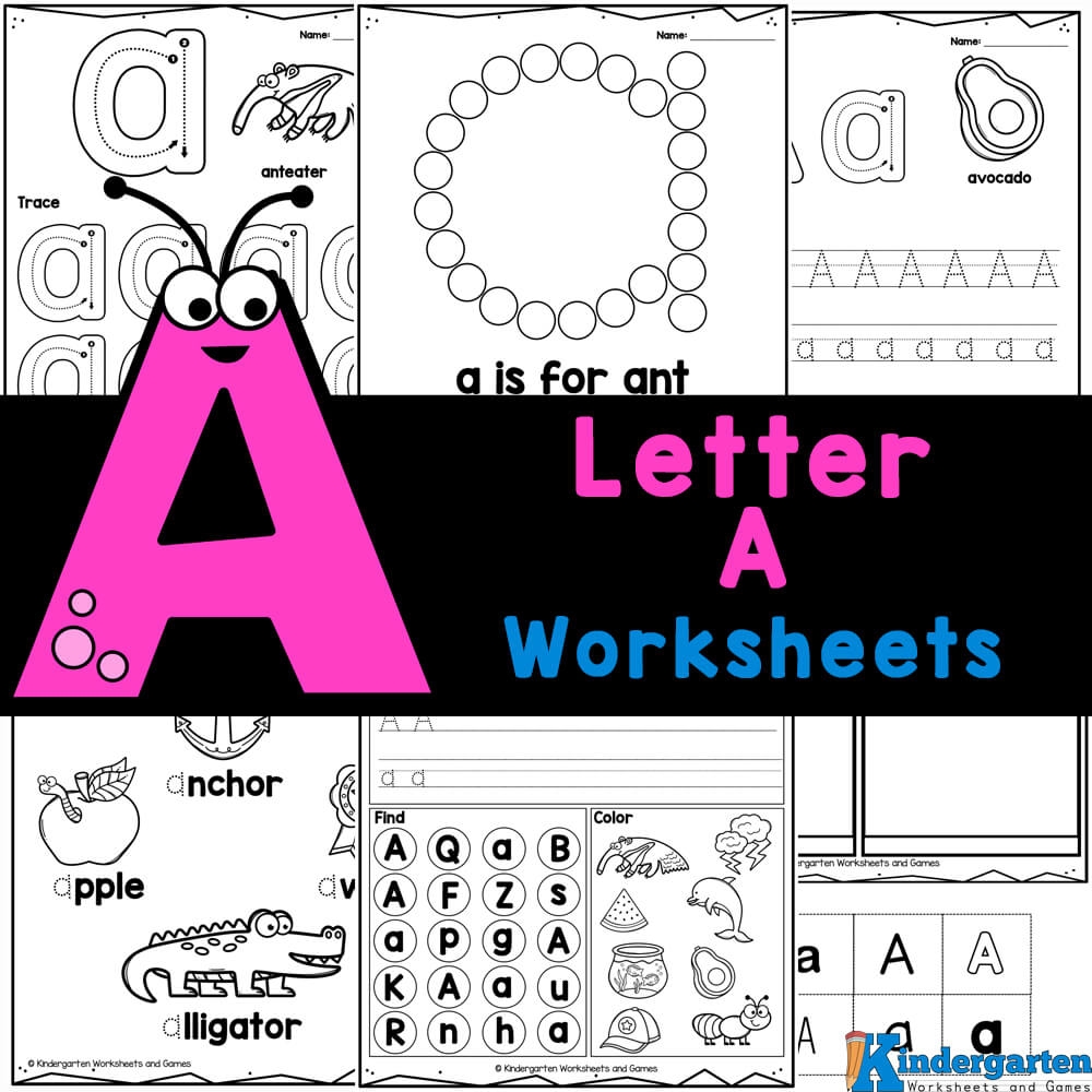 Free Printable Worksheet Letter A