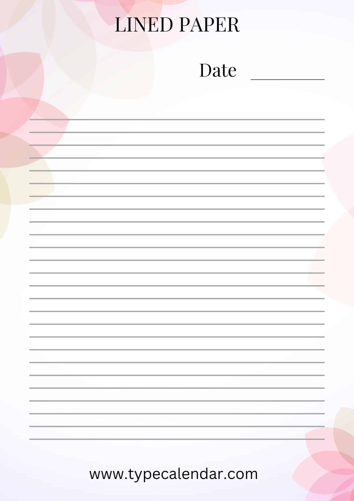 Blank Lined Paper Free Printable Blank Lined Paper Free Printable