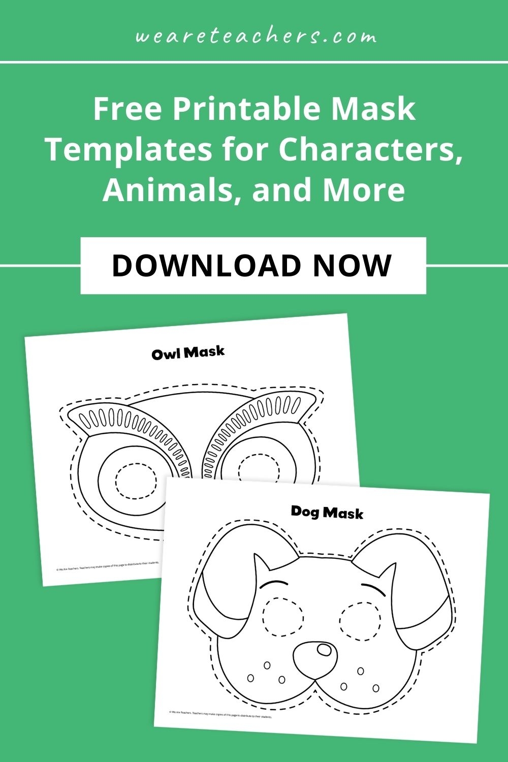 Free Printable Mask Templates For Characters Animals And More