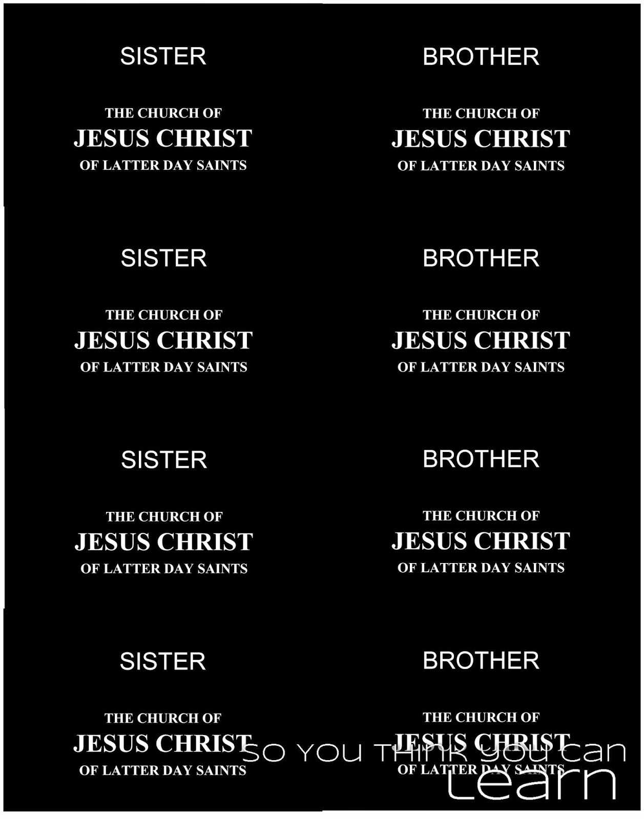 Free Printable Missionary Name Tags Download Free Printable Missionary Name Tags Png Images Free Worksheets On Clipart Library