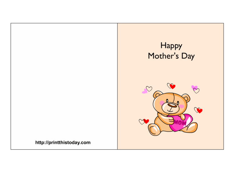 Free Printable Mother s Day Cards