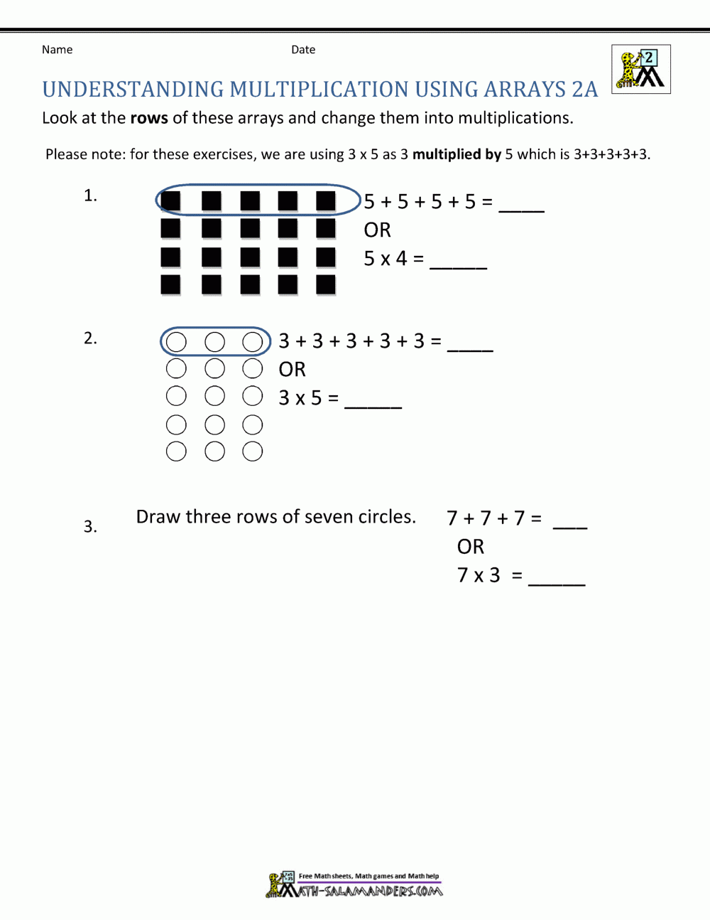 Free Printable Multiplication Worksheets 2nd Grade Free Printable Multiplication Worksheets 2nd Grade