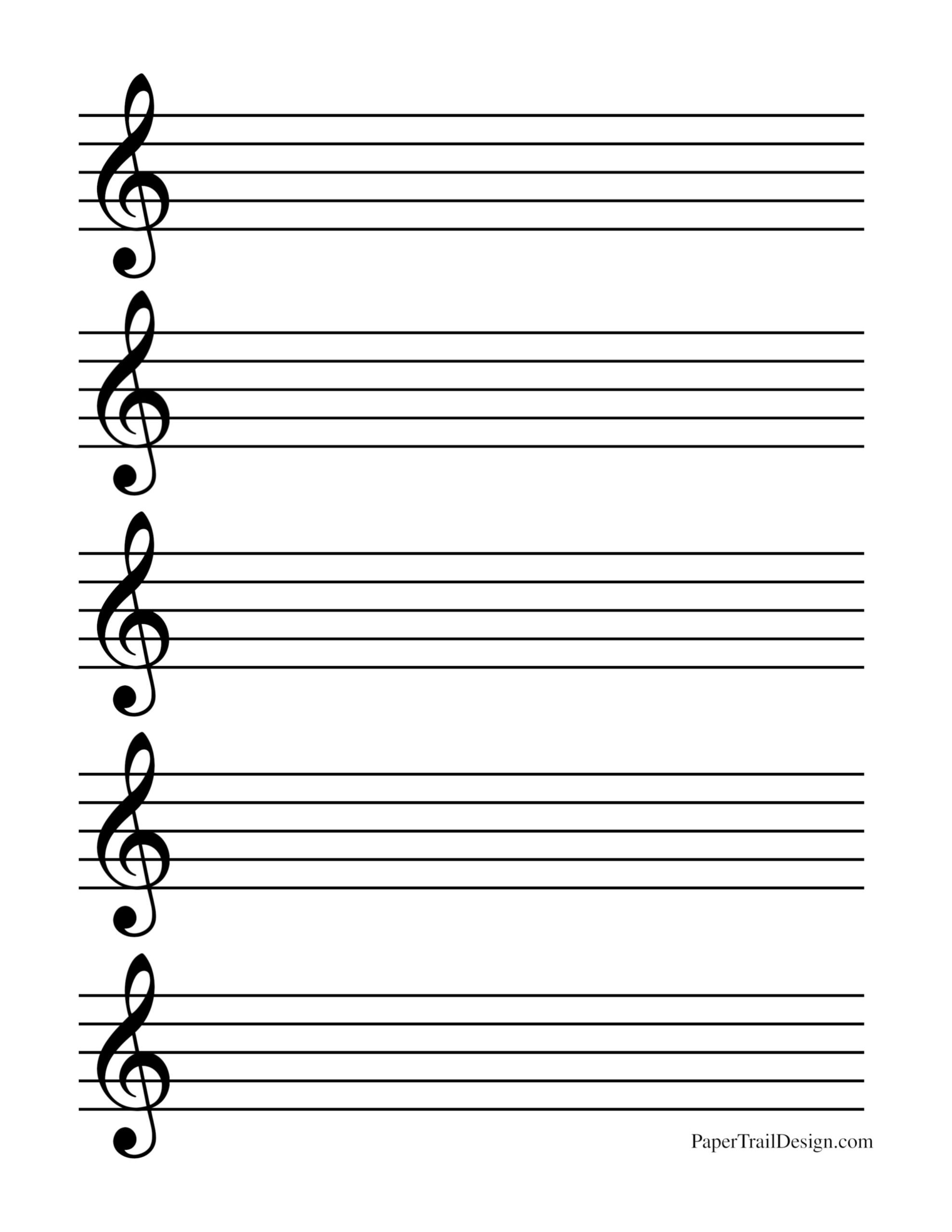 Free Printable Music Staff Paper Paper Trail Design Free Printable Music Staff Paper Paper Trail Design