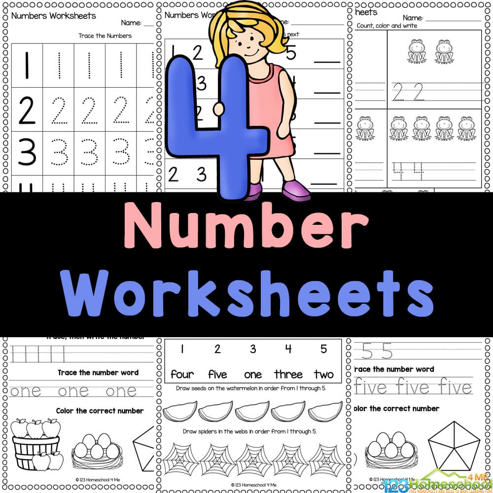FREE Printable Numbers 1 5 Worksheets