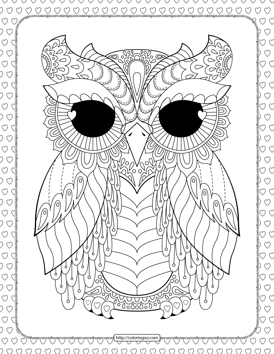 Free Printable Owl Coloring Pages