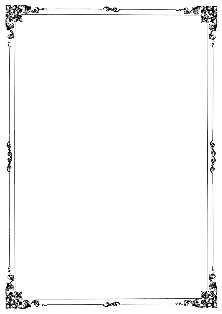 Free Printable Page Border Templates You Can Customize Canva
