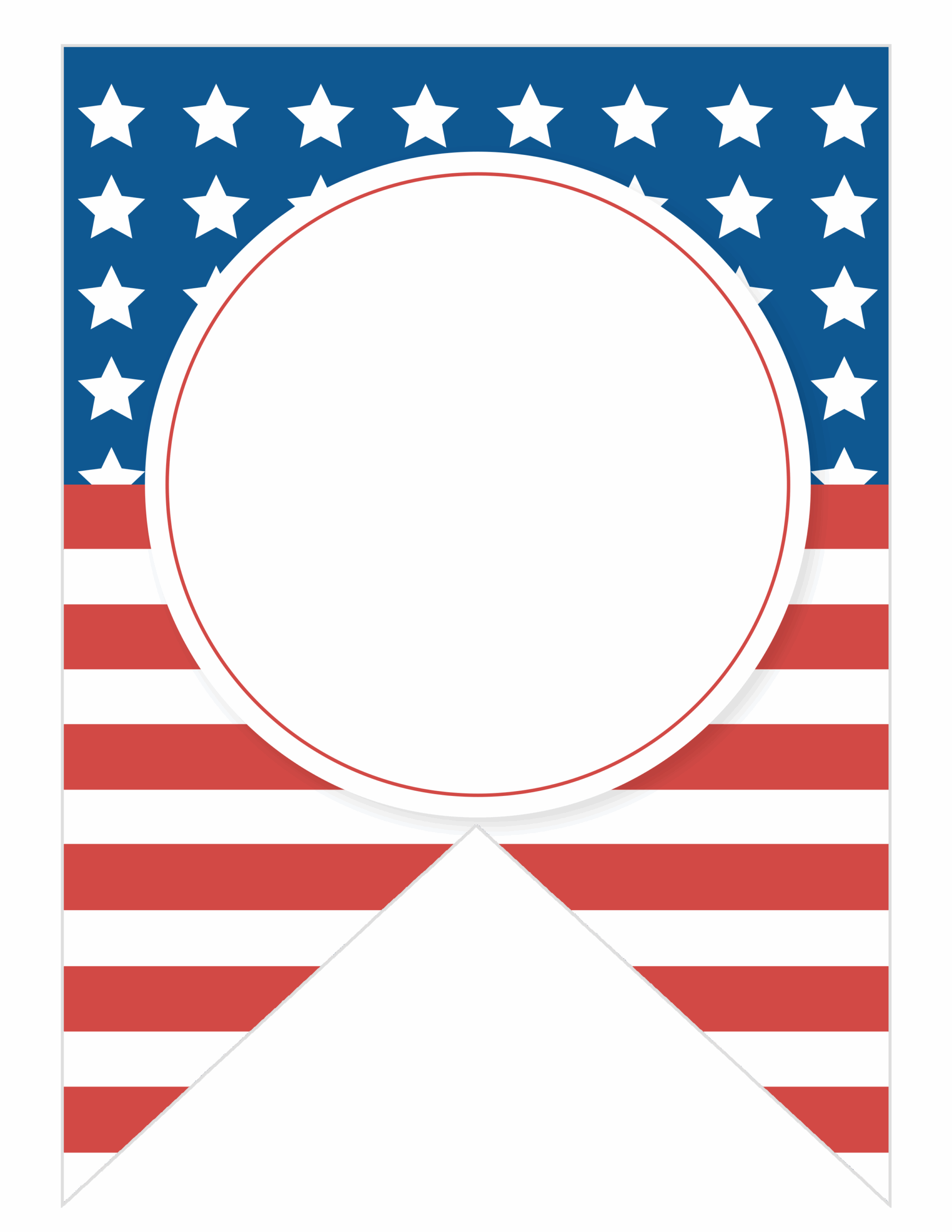 Free Blank Flag Printable