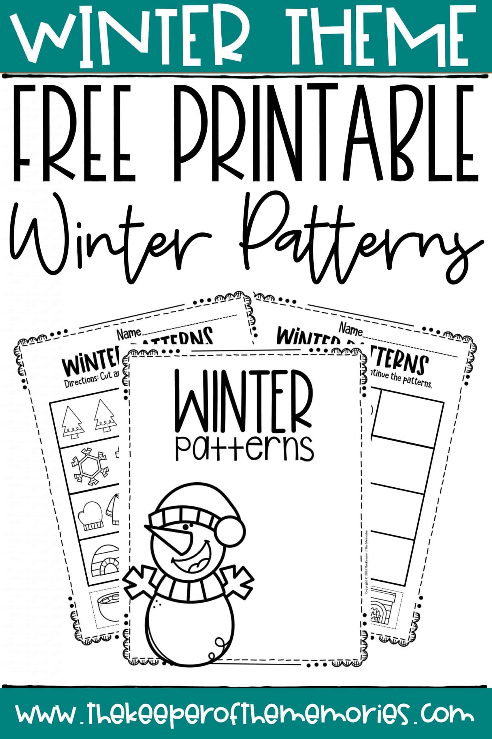Free Printable Patterns Winter Preschool Worksheets The Keeper Of The Memories Free Printable Patterns Winter Preschool Worksheets The Keeper Of The Memories