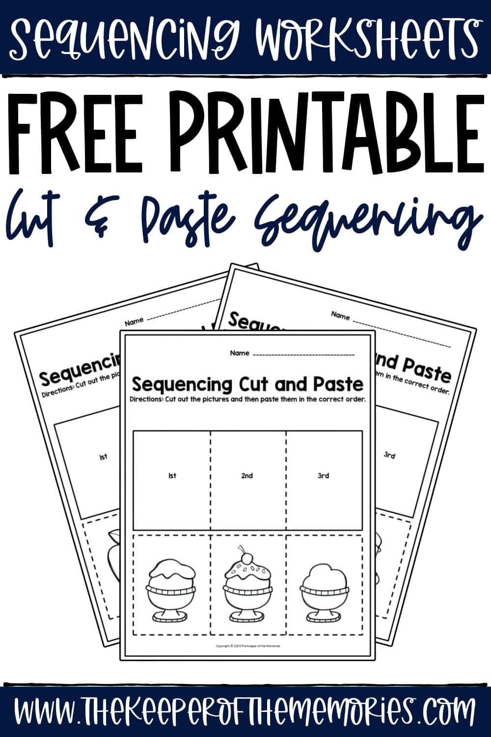 Free Printable Picture Sequencing Worksheets The Keeper Of The 