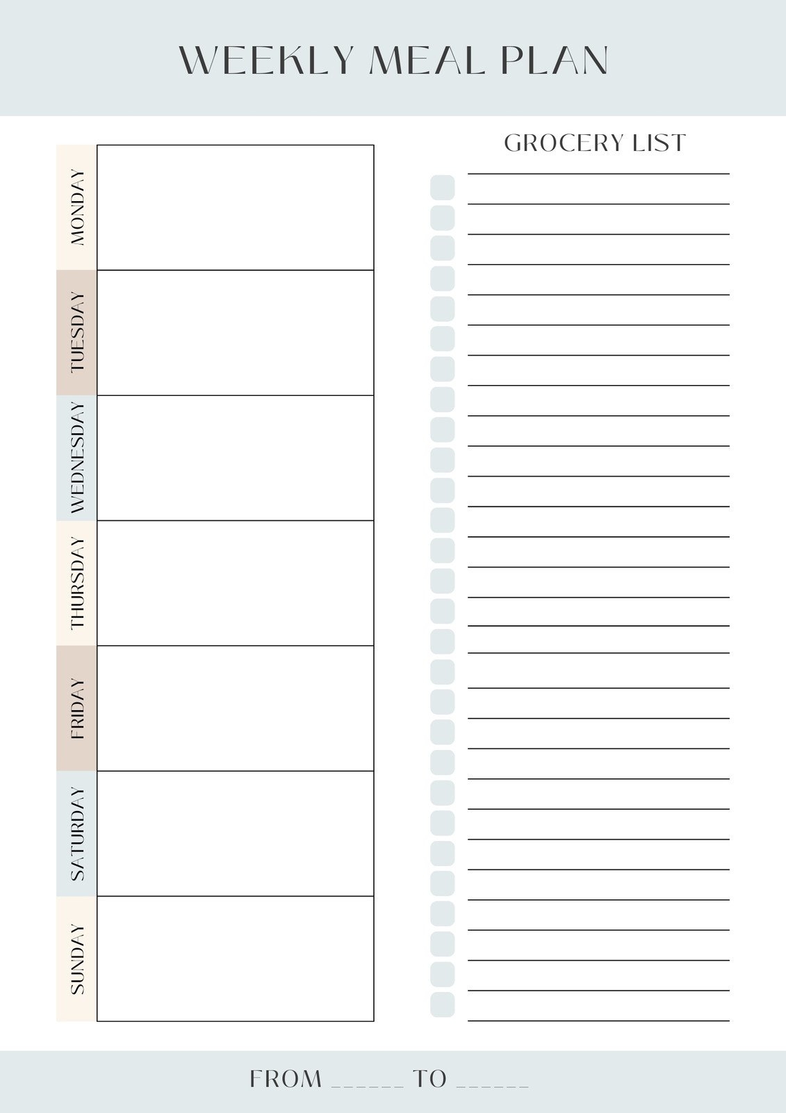 Free Printable Blank Agendas