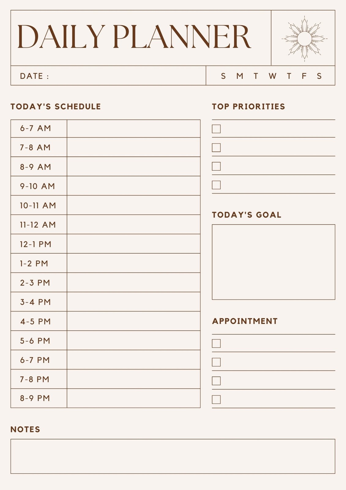 Free Printable Planner Templates To Customize Canva