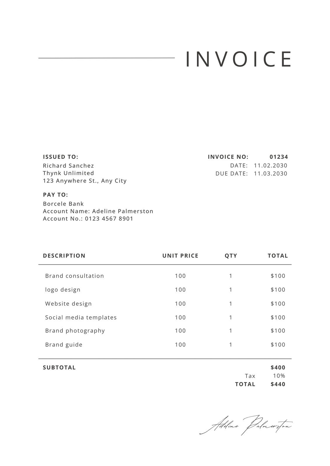 Free Printable Professional Invoice Templates To Customize Canva