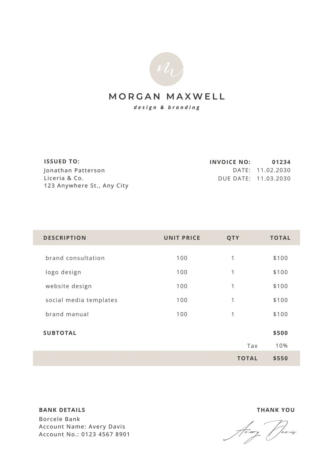 Free Online Printable Blank Bank Statements