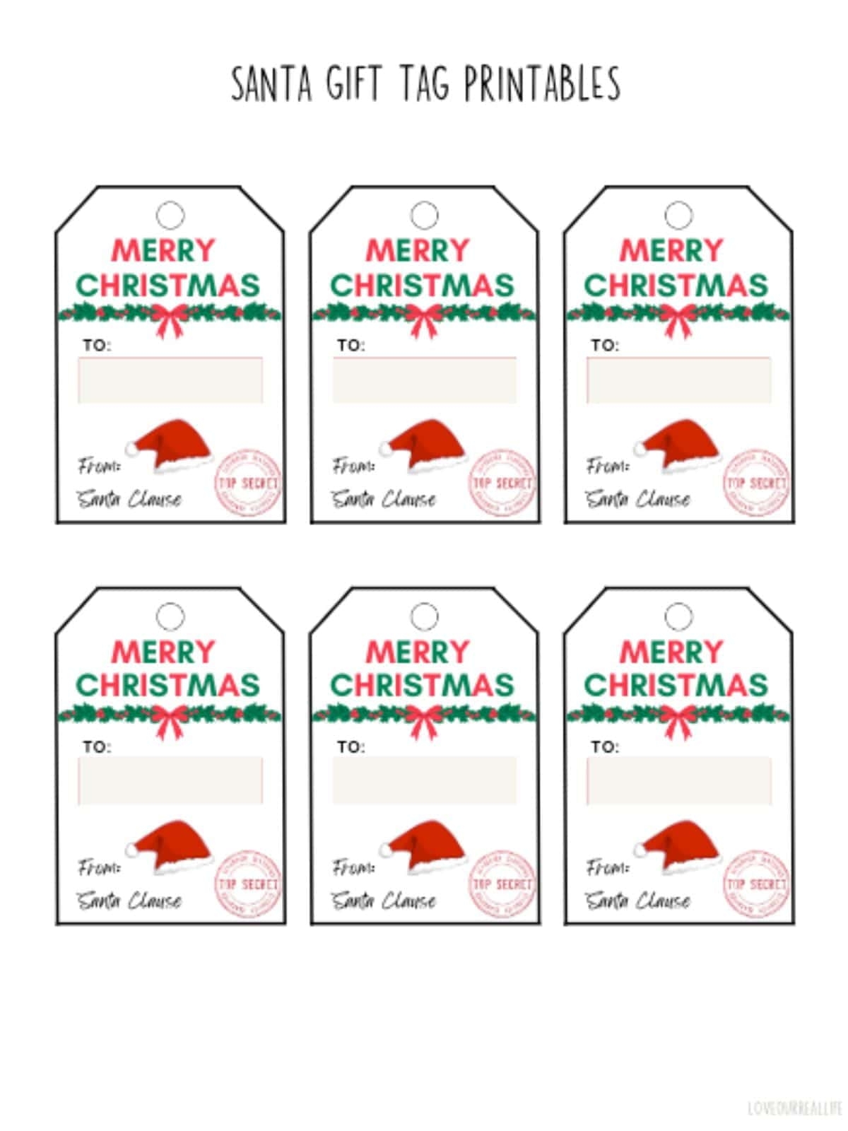 Free Blank Gift Tags Printable Winter