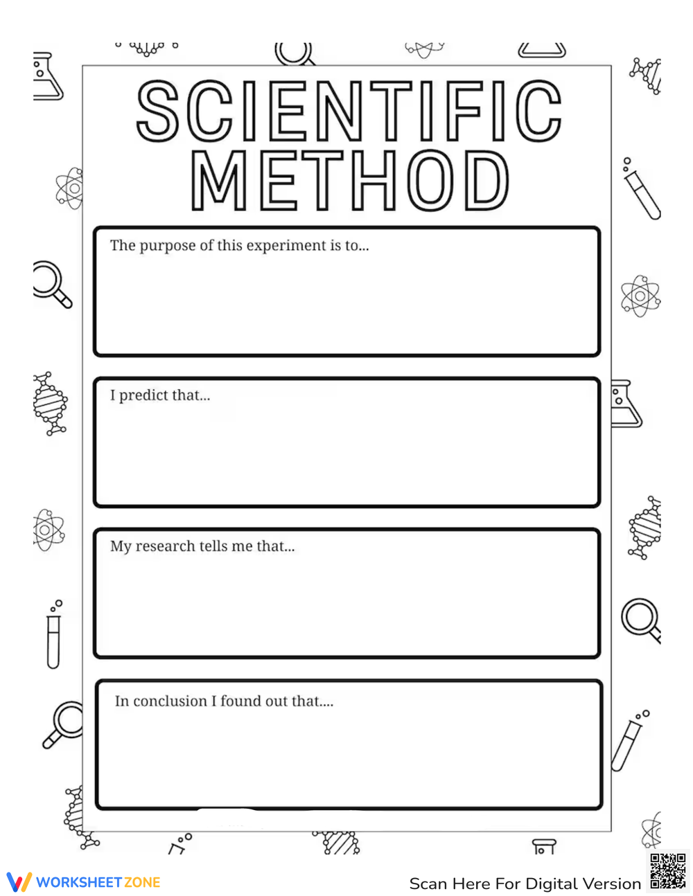 Free Printable Scientific Method Worksheets For Students 