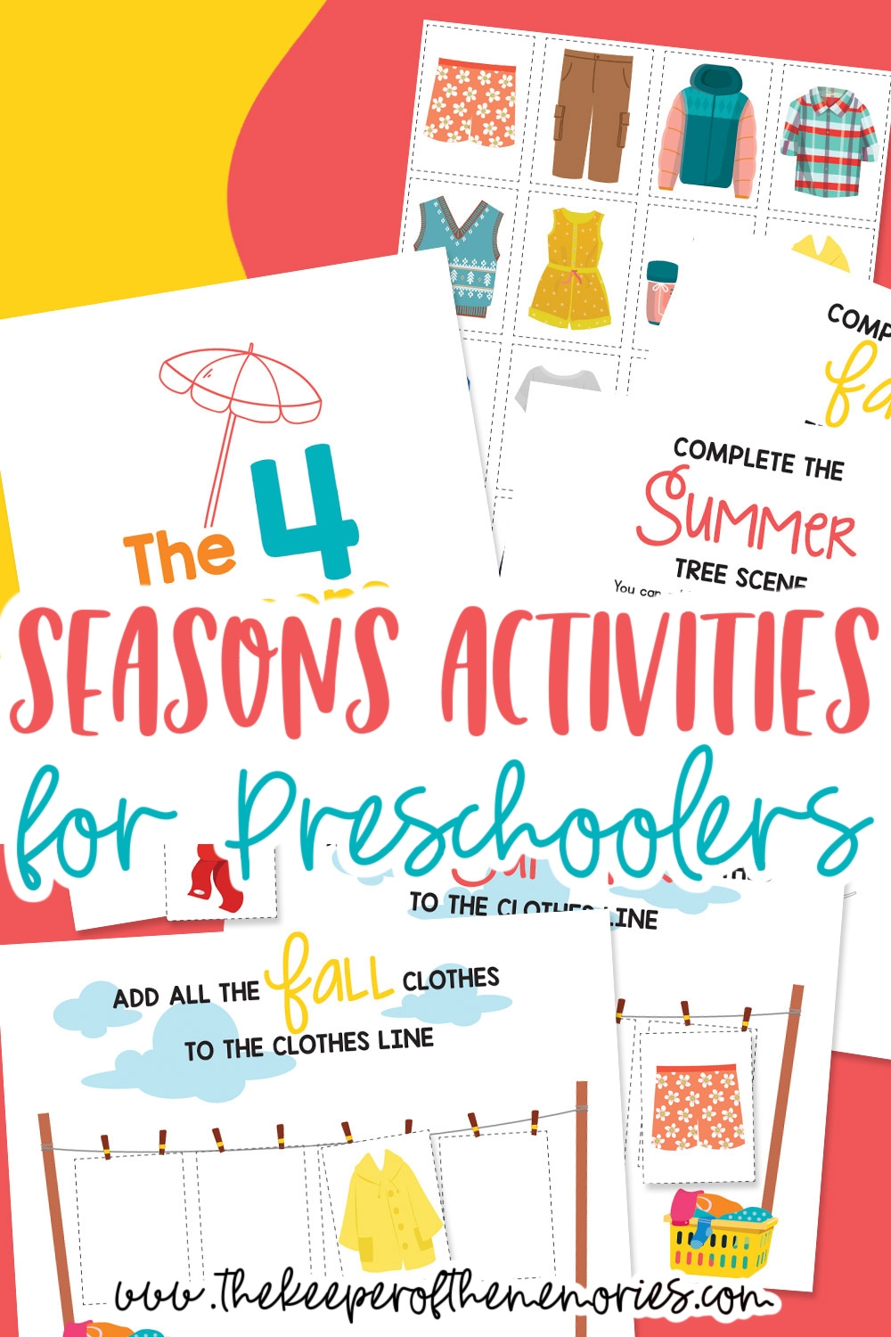 Free Printable Seasons Worksheets The Keeper Of The Memories