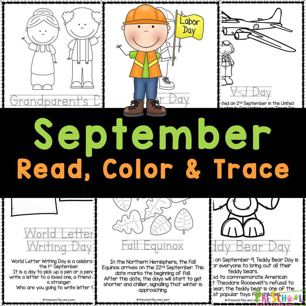 FREE Printable September Coloring Pages For Kids