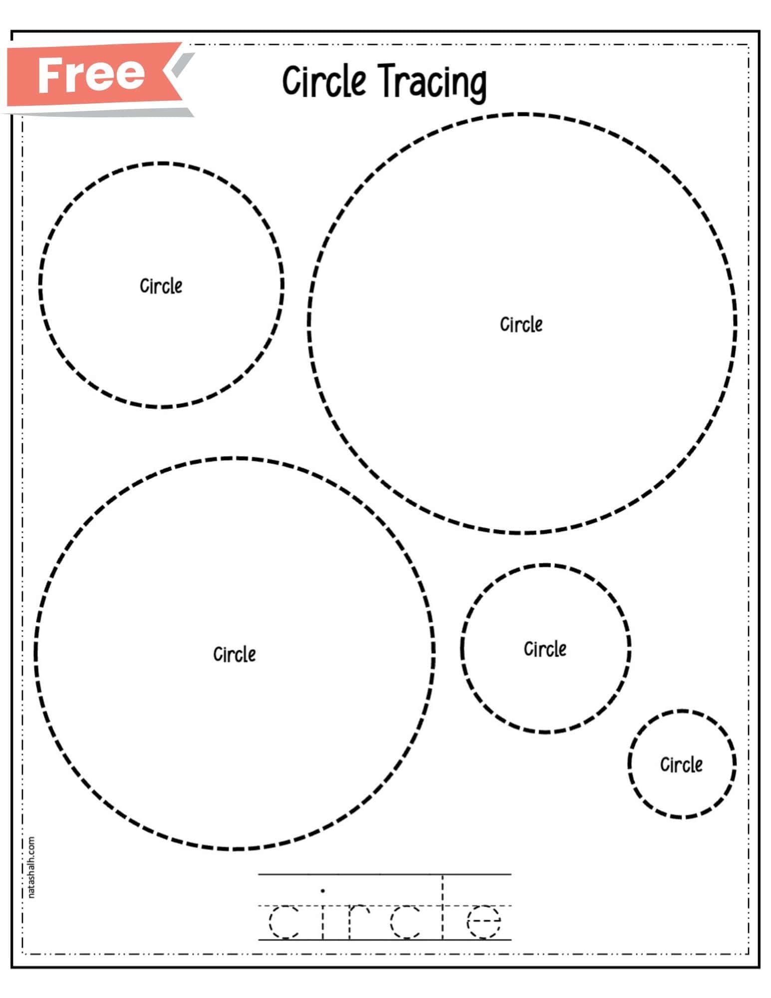 Free Printable Worksheets Circles