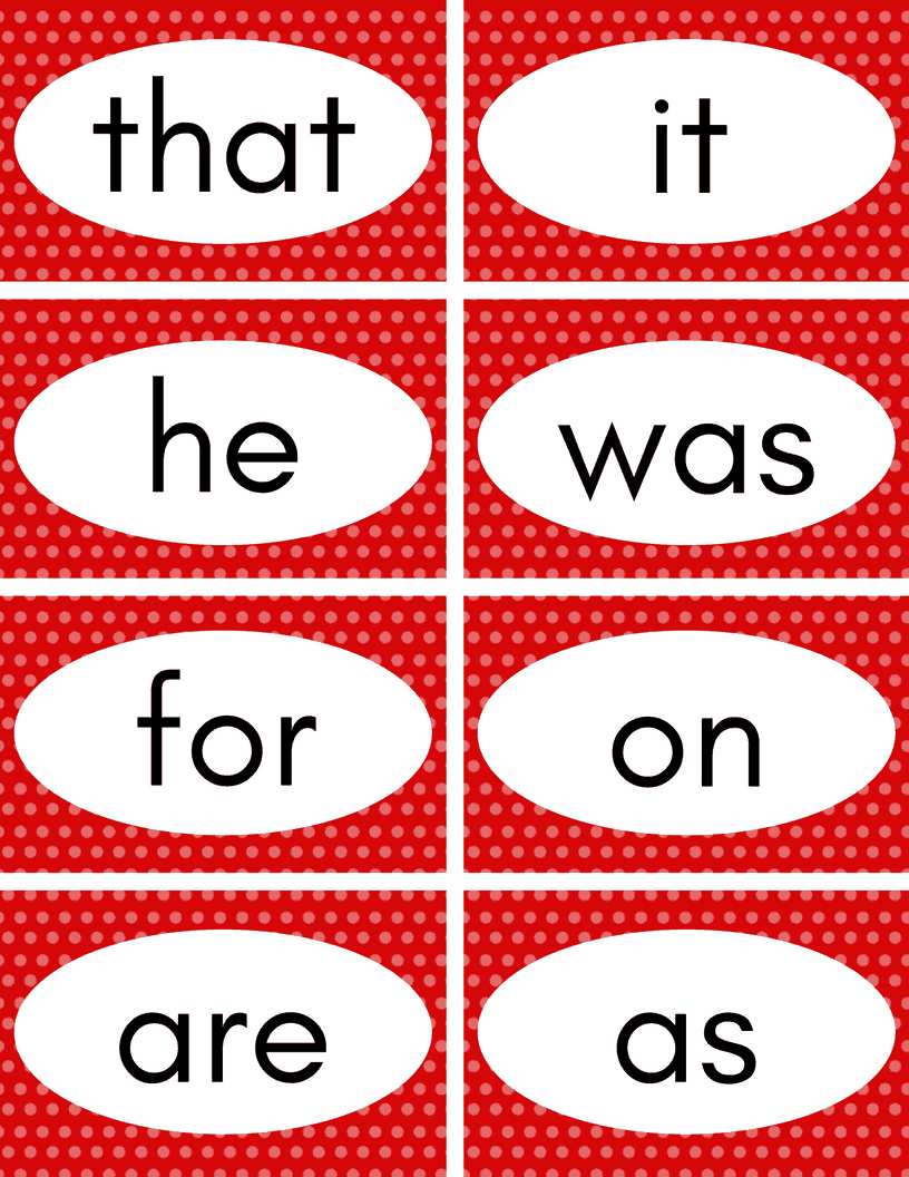 Free Printable Sight Words Flash Cards It s A Mother Thing