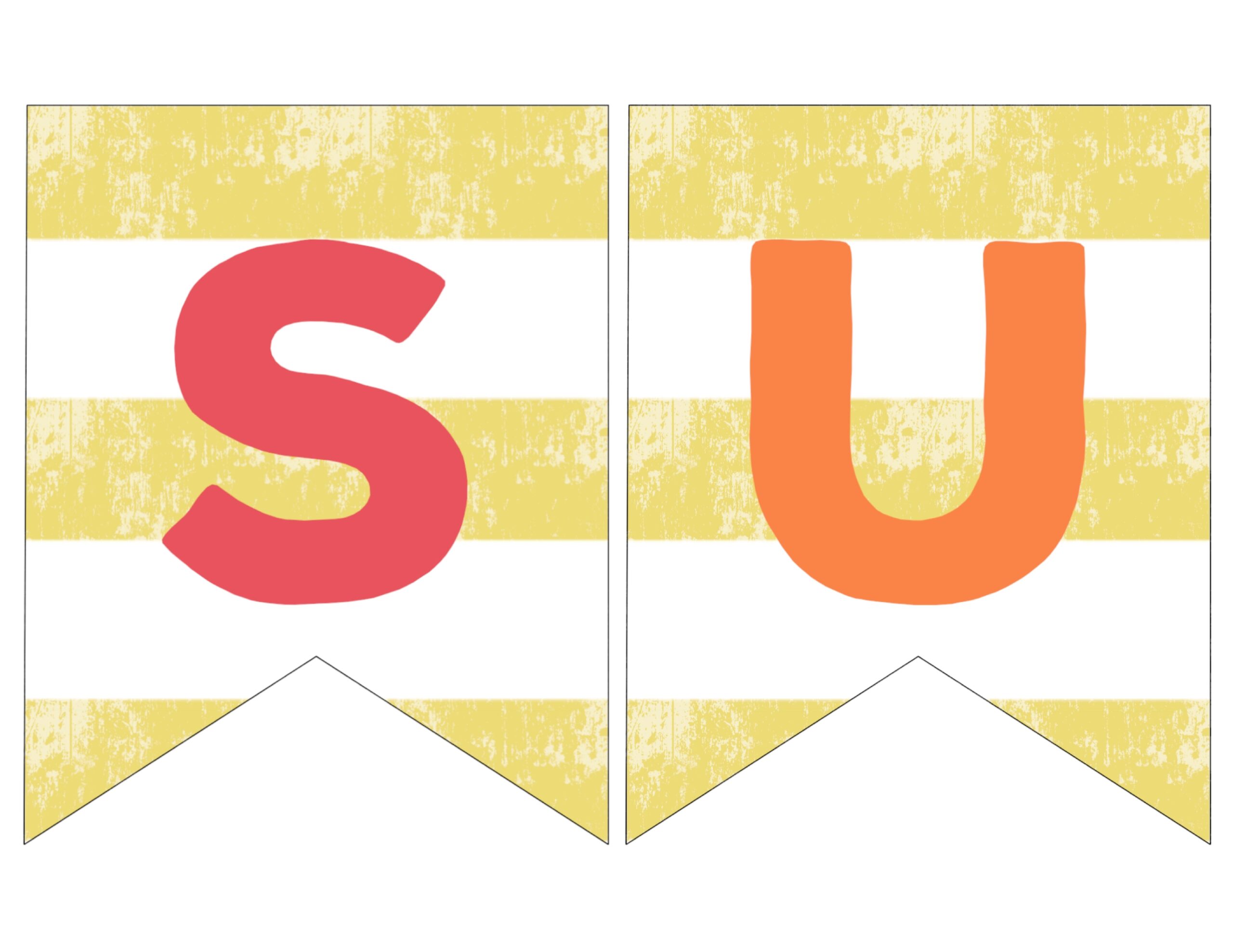 Free Blank Summer Banner Printables