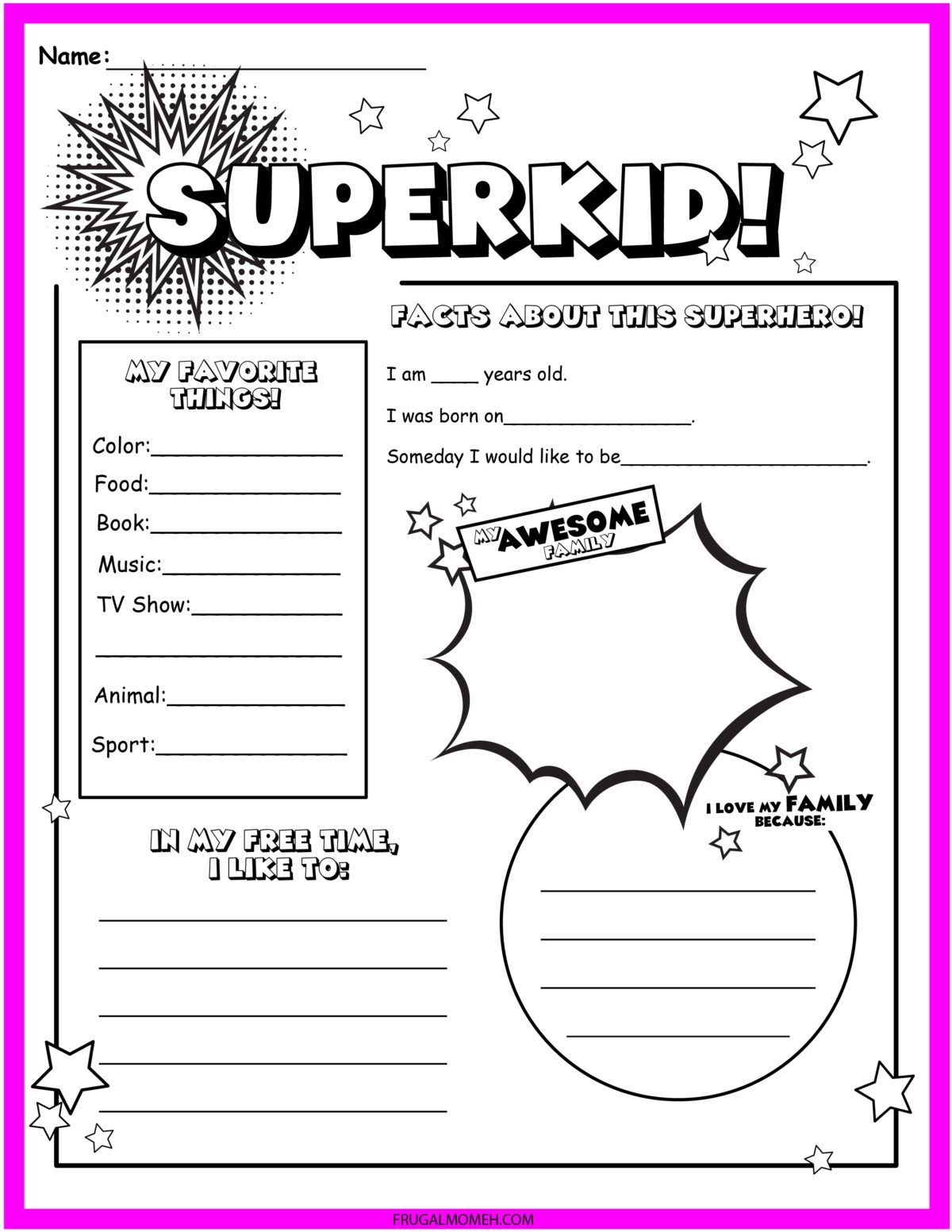 FREE Printable Superhero Worksheets U0026 Activity Sheets Frugal Mom Eh FREE Printable Superhero Worksheets U0026 Activity Sheets Frugal Mom Eh