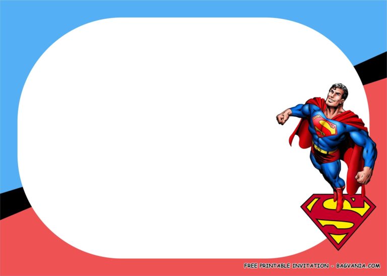 FREE PRINTABLE Superman Birthday Party Kits Template