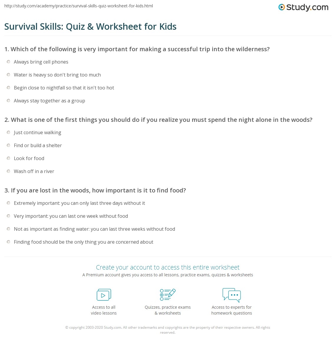 Free Printable Survival Quiz Download Free Printable Survival Quiz Png Images Free Worksheets On Clipart Library