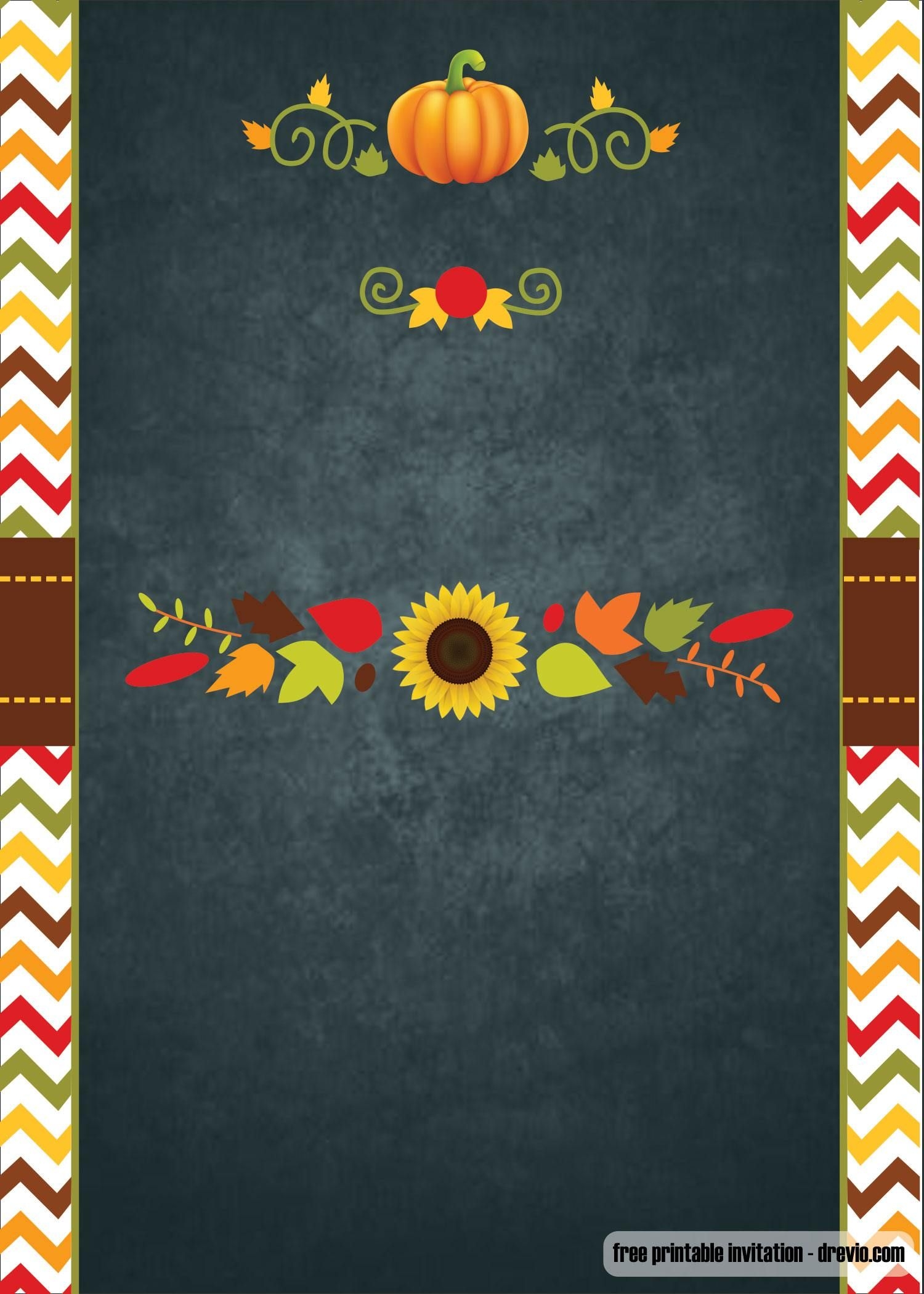 FREE Printable Thanksgiving Invitation Template FREE Printable Thanksgiving Invitation Template