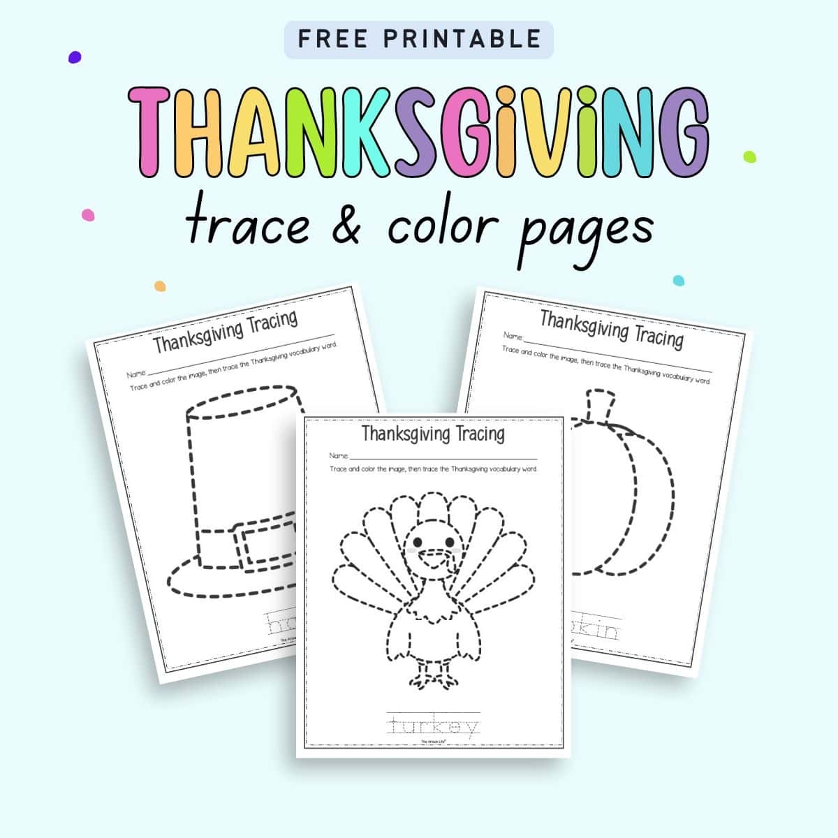 Free Printable Thanksgiving Worksheets Free