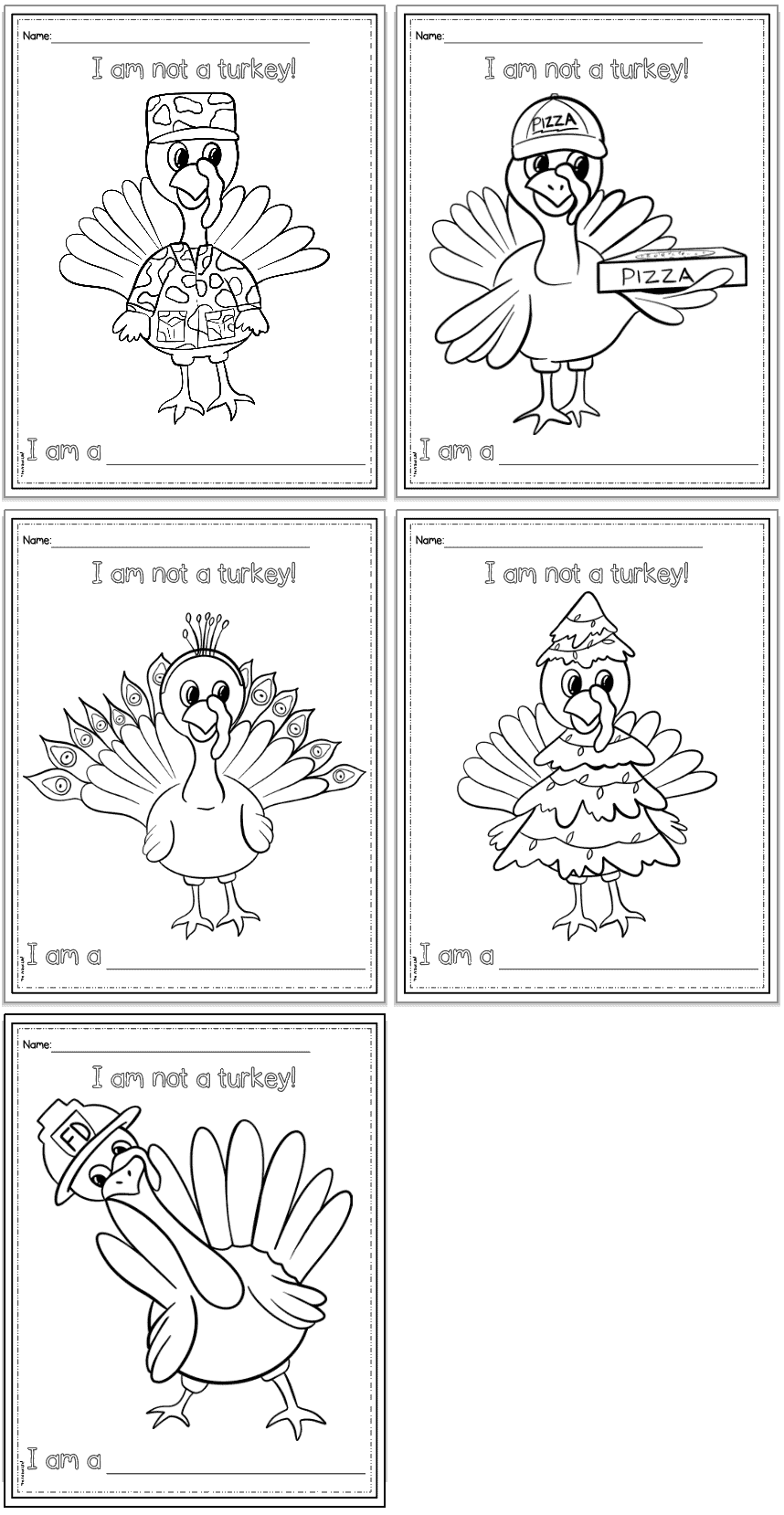 Free Printable Turkey In Disguise Coloring Pages The Artisan Life