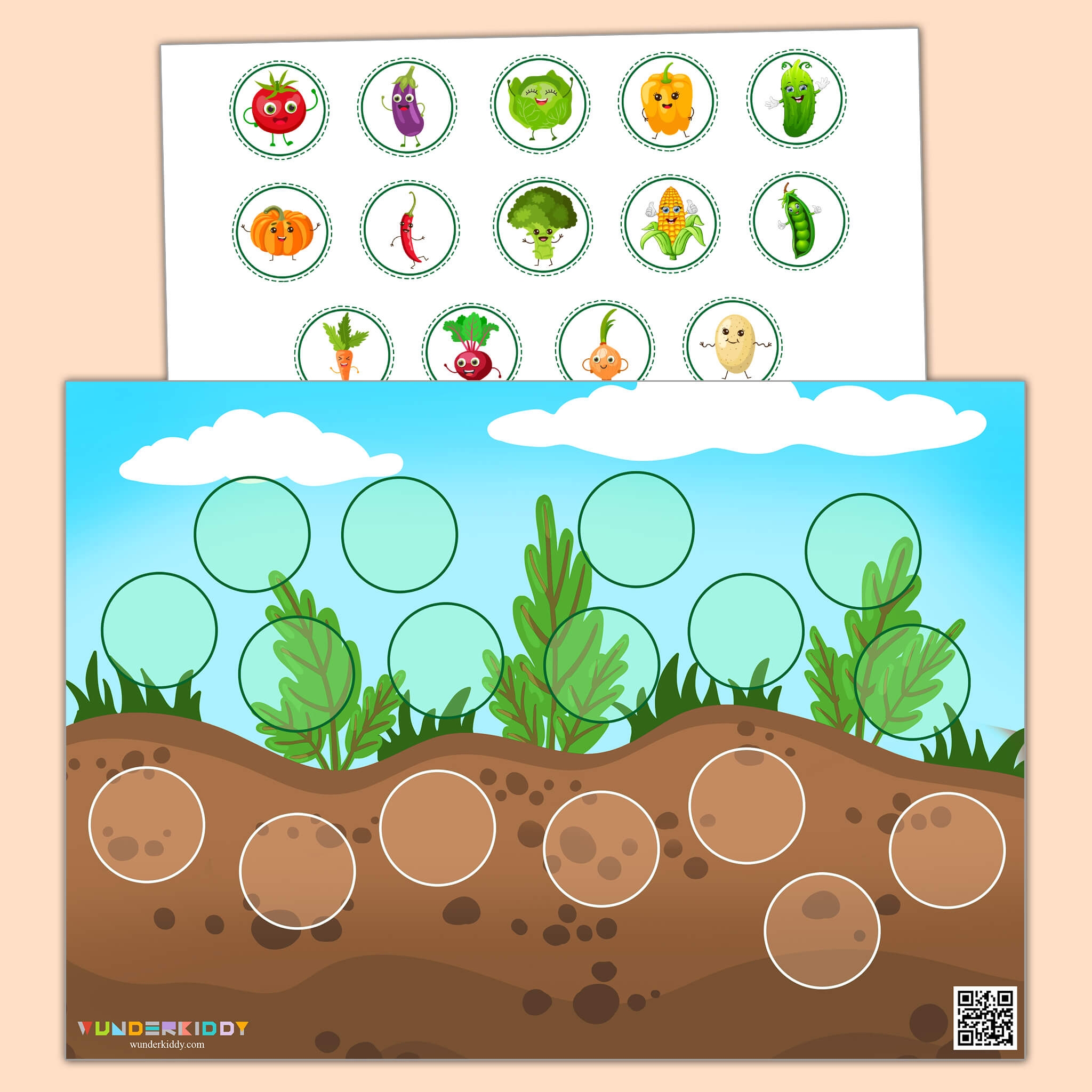 Free Printable Vegetables Worksheet For Kindergarten