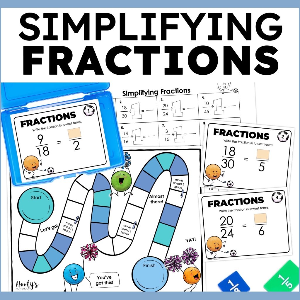 Free Printable Worksheet Simplifying Fractions