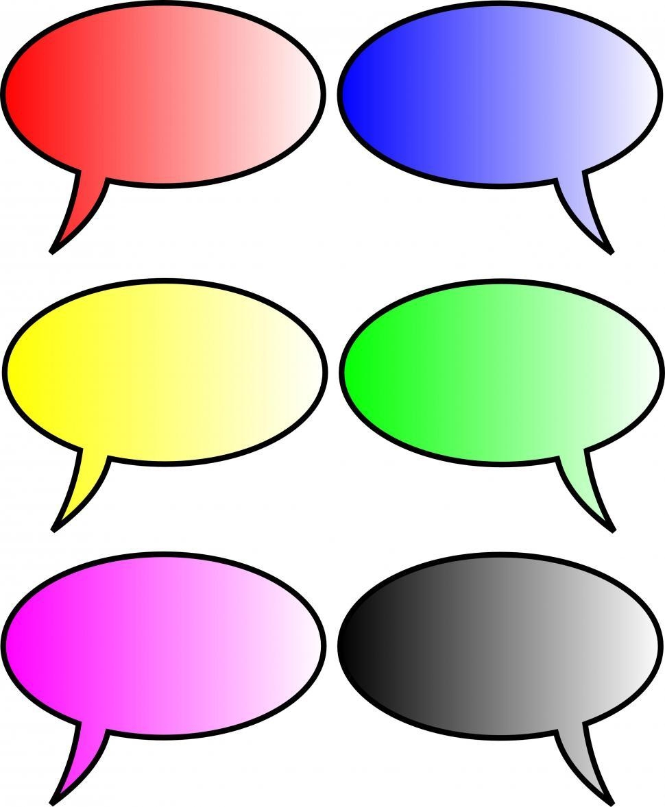 Free Printable Blank Speech Bubbles