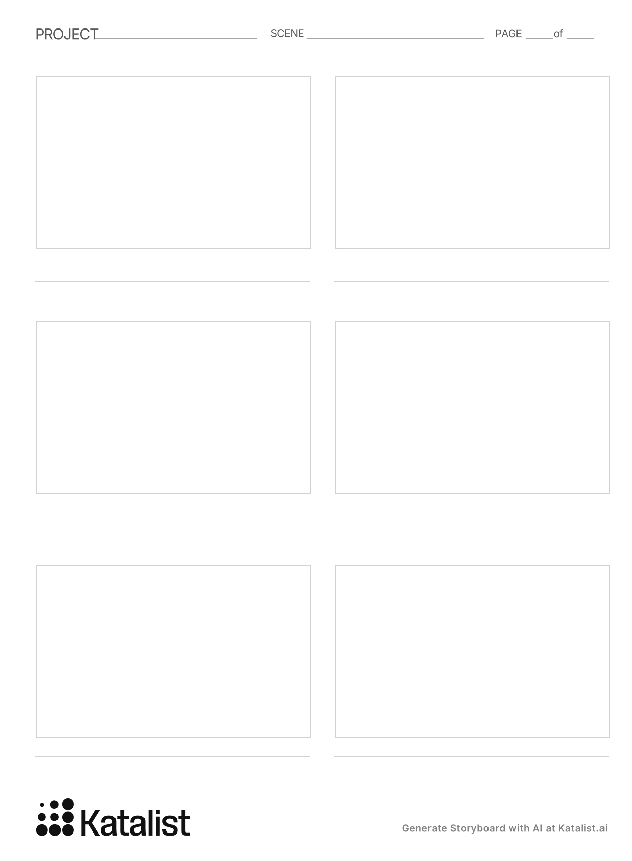 Free Storyboard Templates