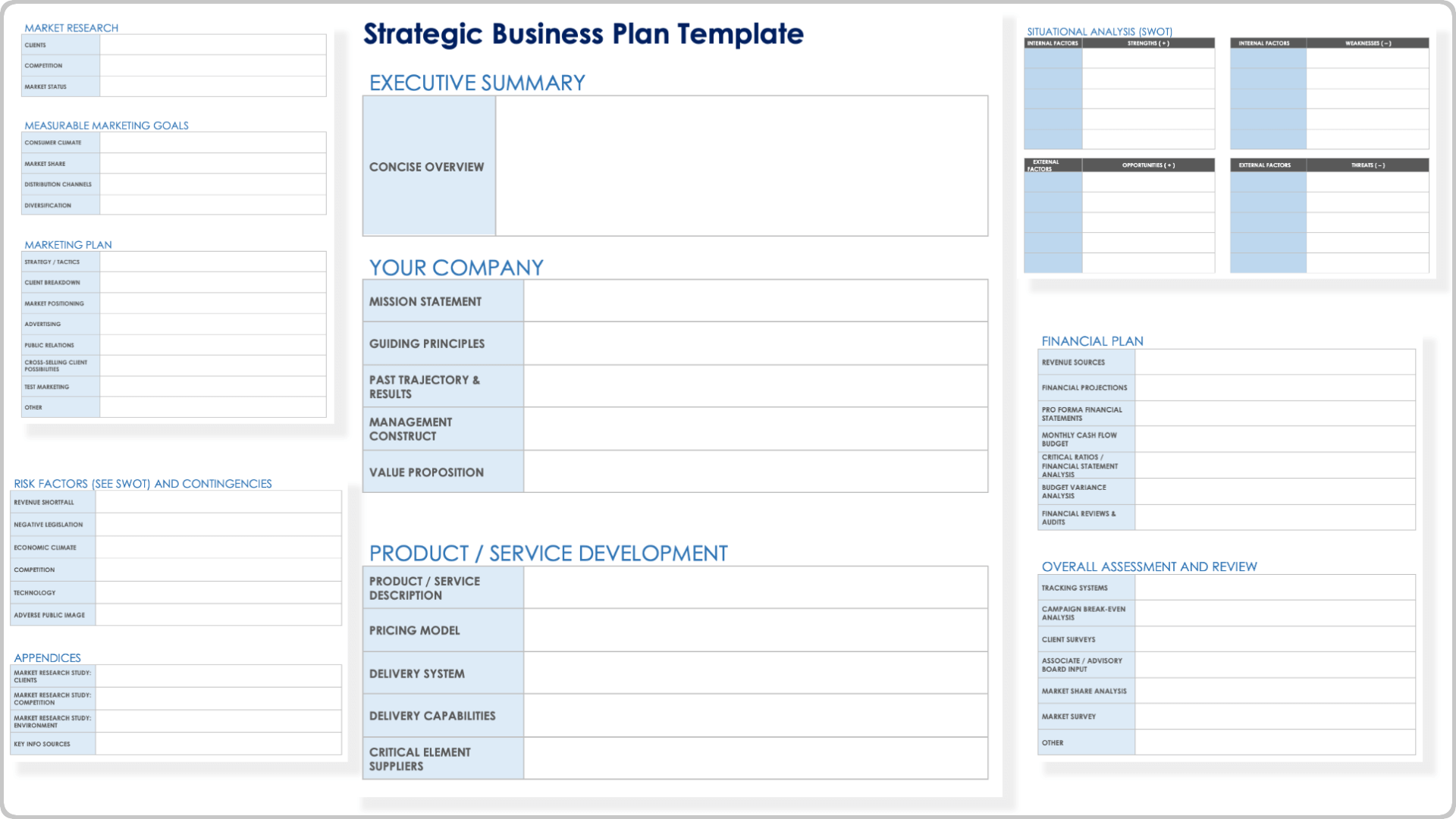Free Strategic Planning Templates All Formats Editable
