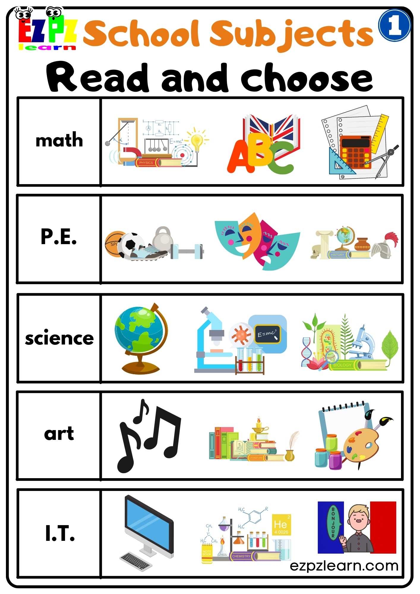 Free Subjects Worksheet Download Free Subjects Worksheet Png Images Free Worksheets On Clipart Library