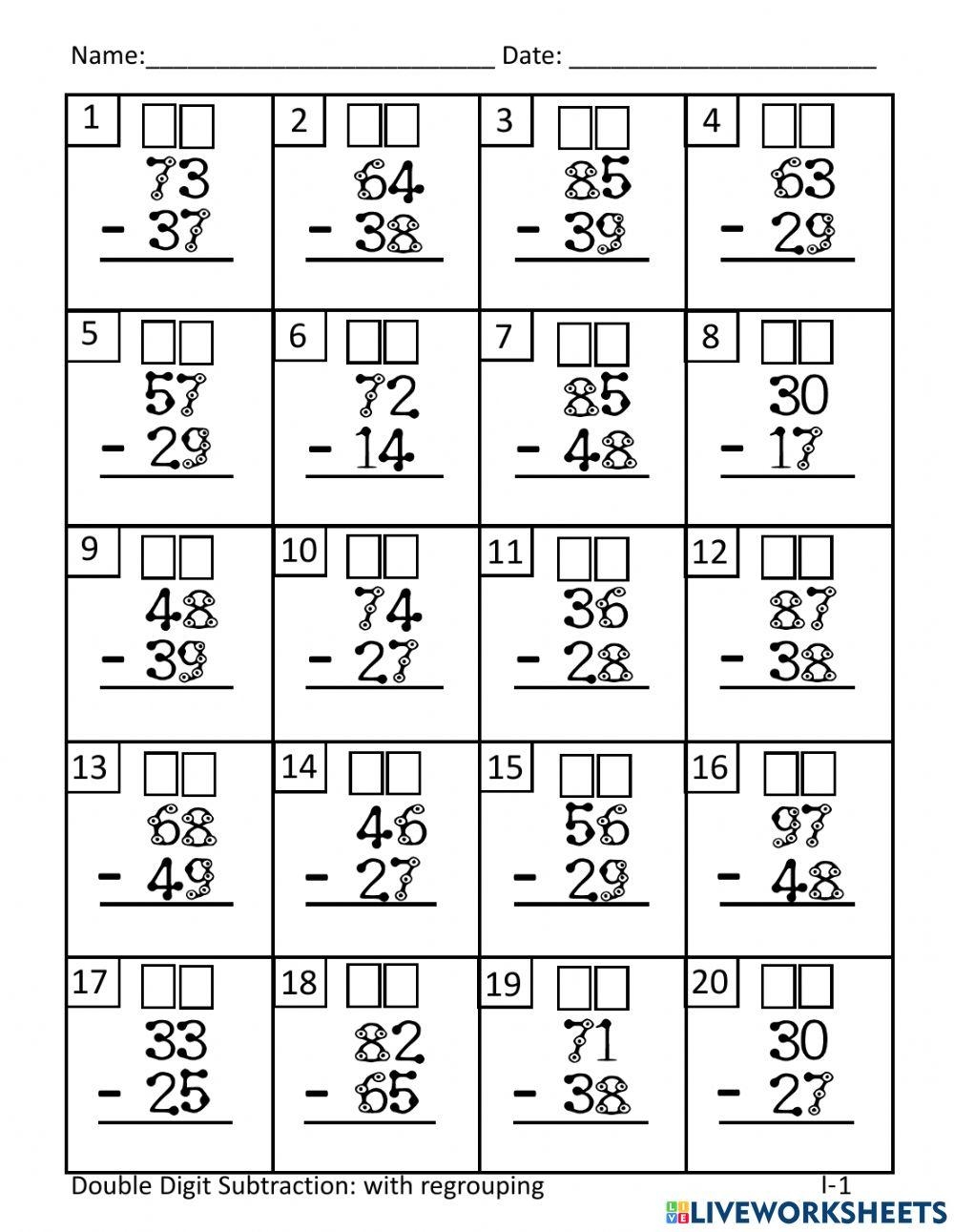 Free Touch Math Subtraction Worksheet Download Free Touch Math Subtraction Worksheet Png Images Free Worksheets On Clipart Library