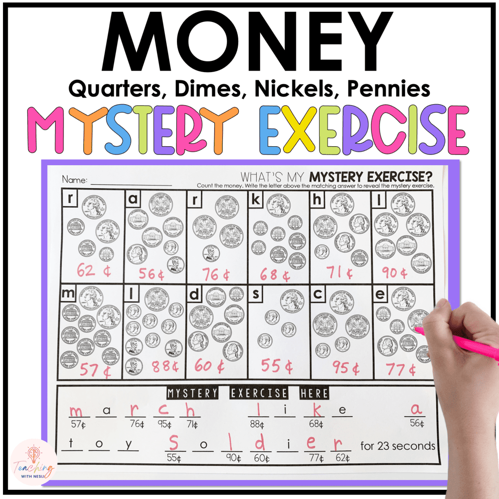 FREE Touch Money Chart You Can Use With Your Students Today 
