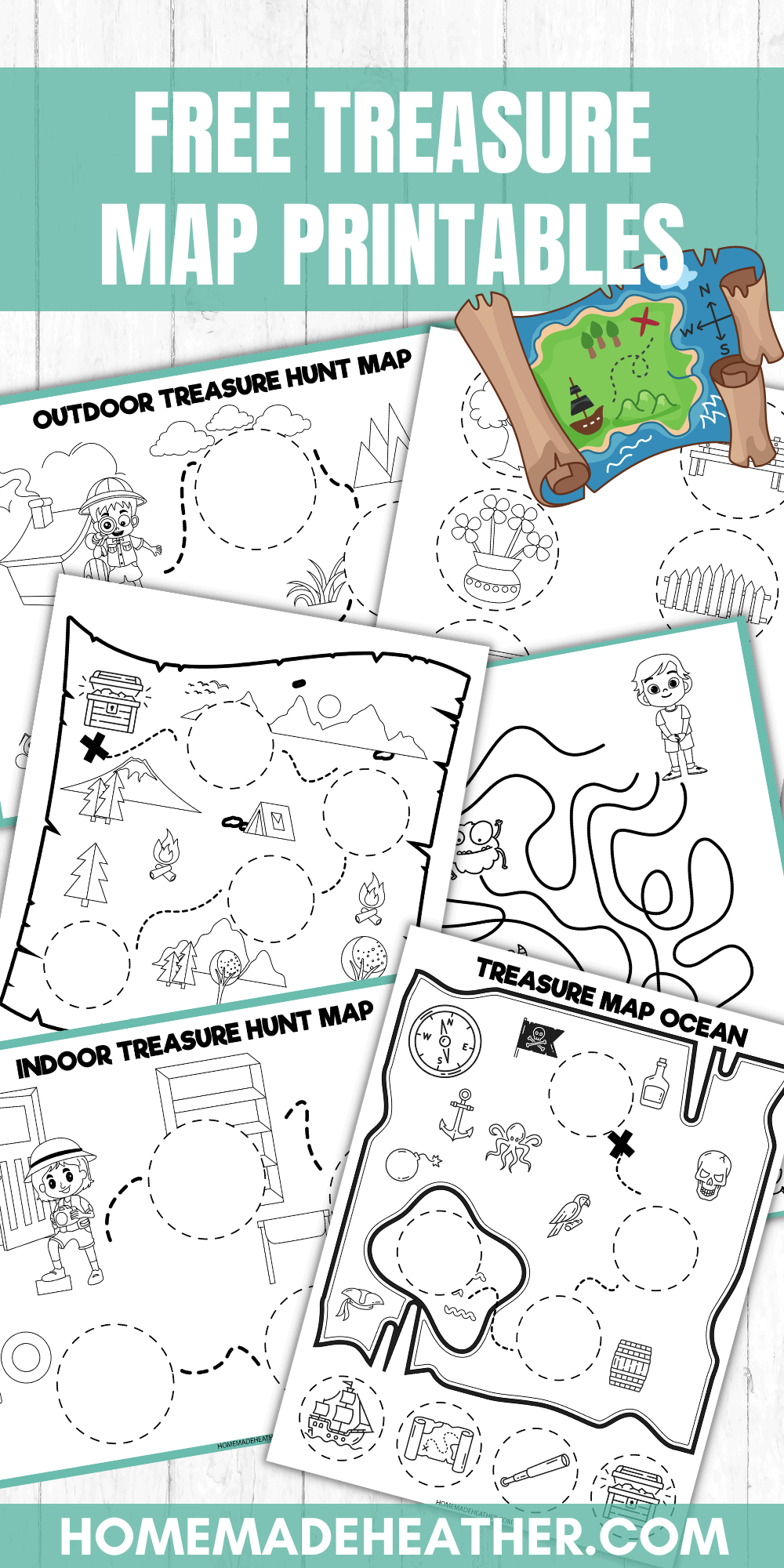 Free Treasure Map Printables Homemade Heather Free Treasure Map Printables Homemade Heather