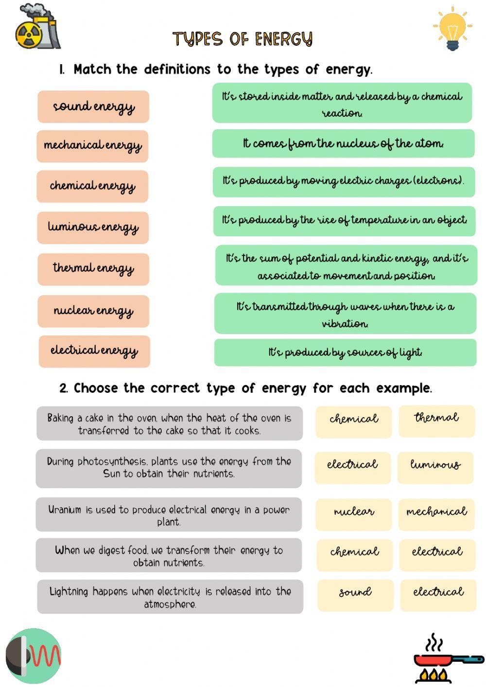 Free Types Of Energy Worksheet Download Free Types Of Energy Worksheet Png Images Free Worksheets On Clipart Library