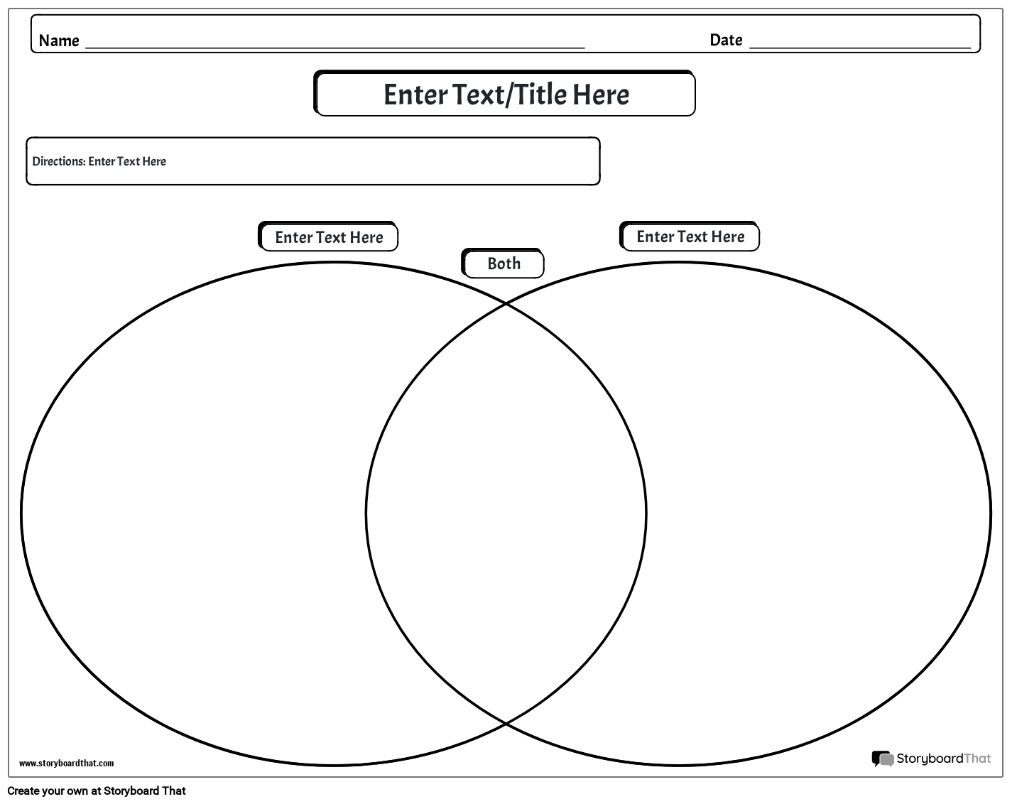 Free Venn Diagram Maker Printable Customizable Examples