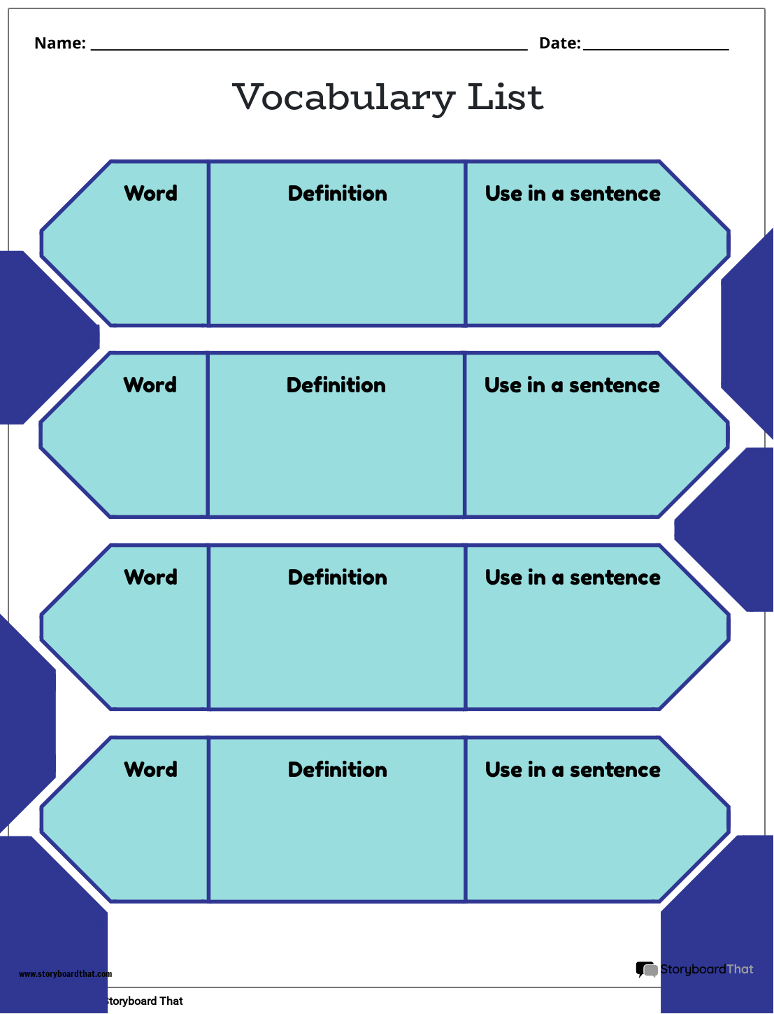 Free Printable Vocabulary Worksheets Middle School