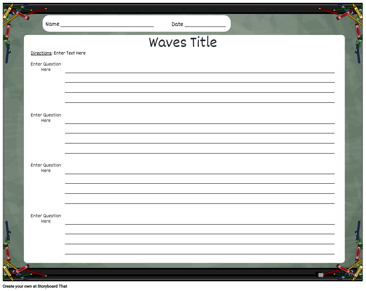 Free Printable Worksheets On Waves