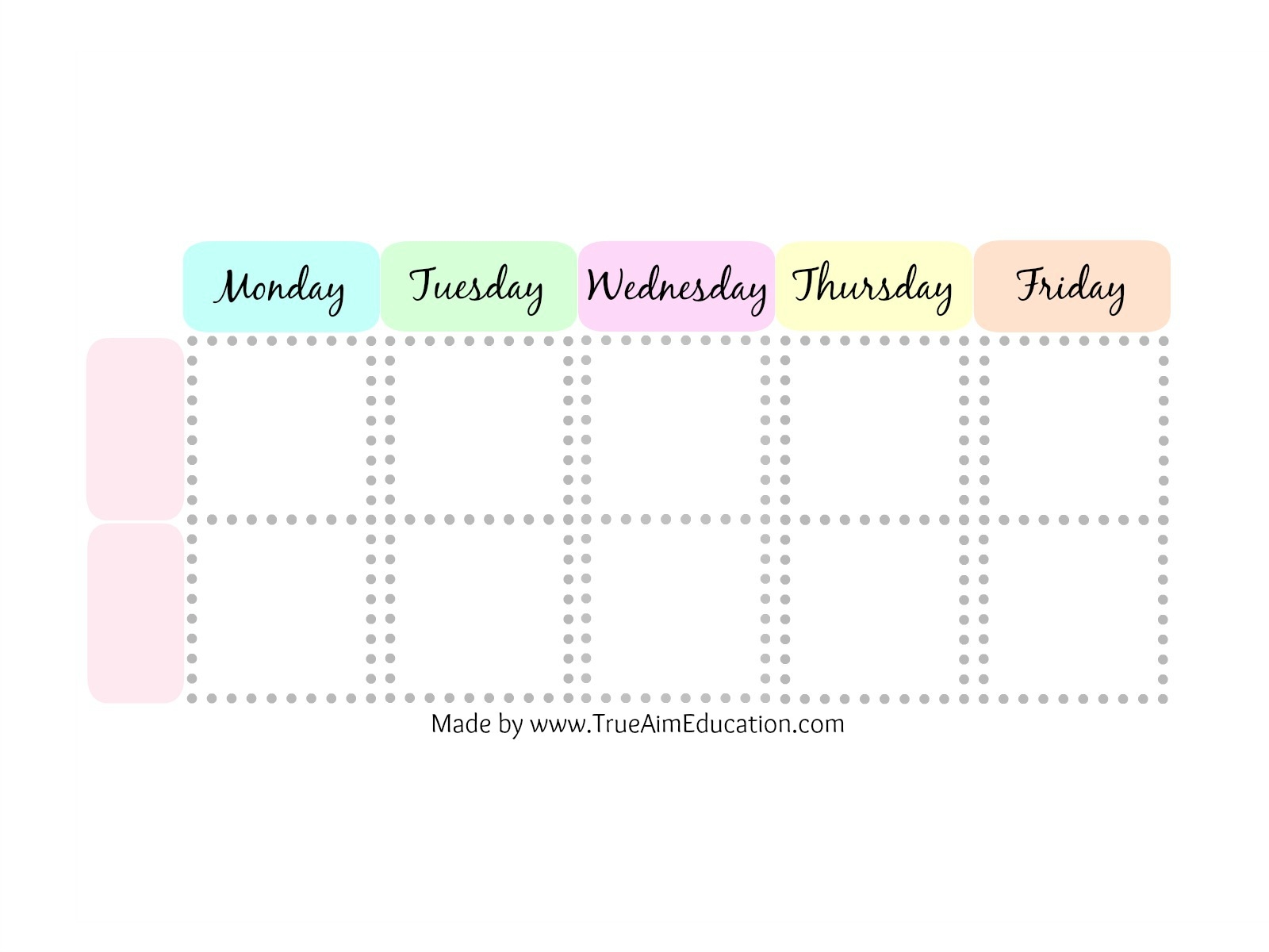 Free Weekly Planner Printable True Aim Free Weekly Planner Printable True Aim