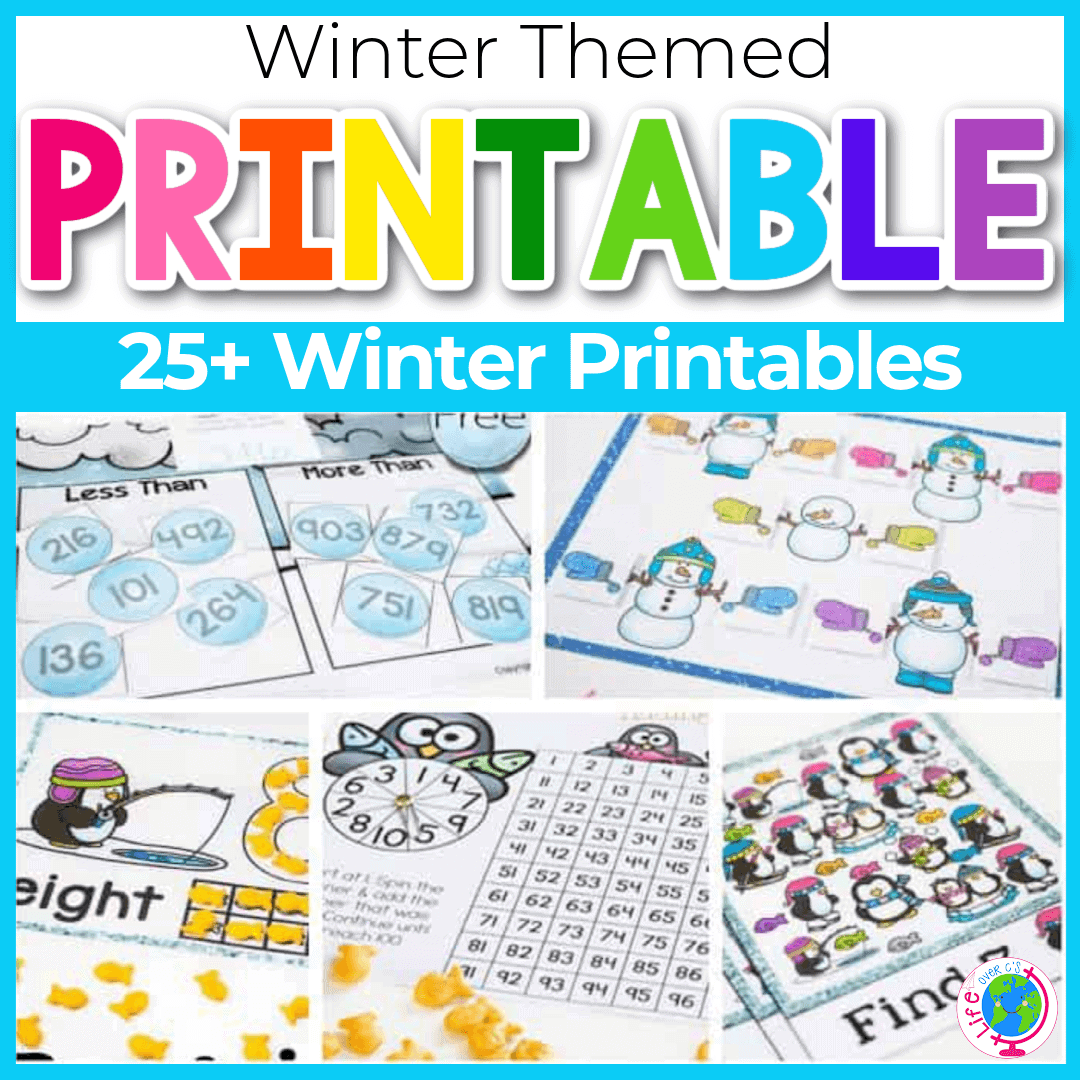 Free Winter Printables For Learning Life Over C s