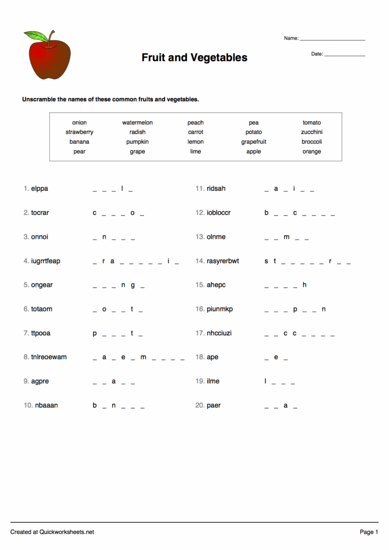 Free Worksheet Generators