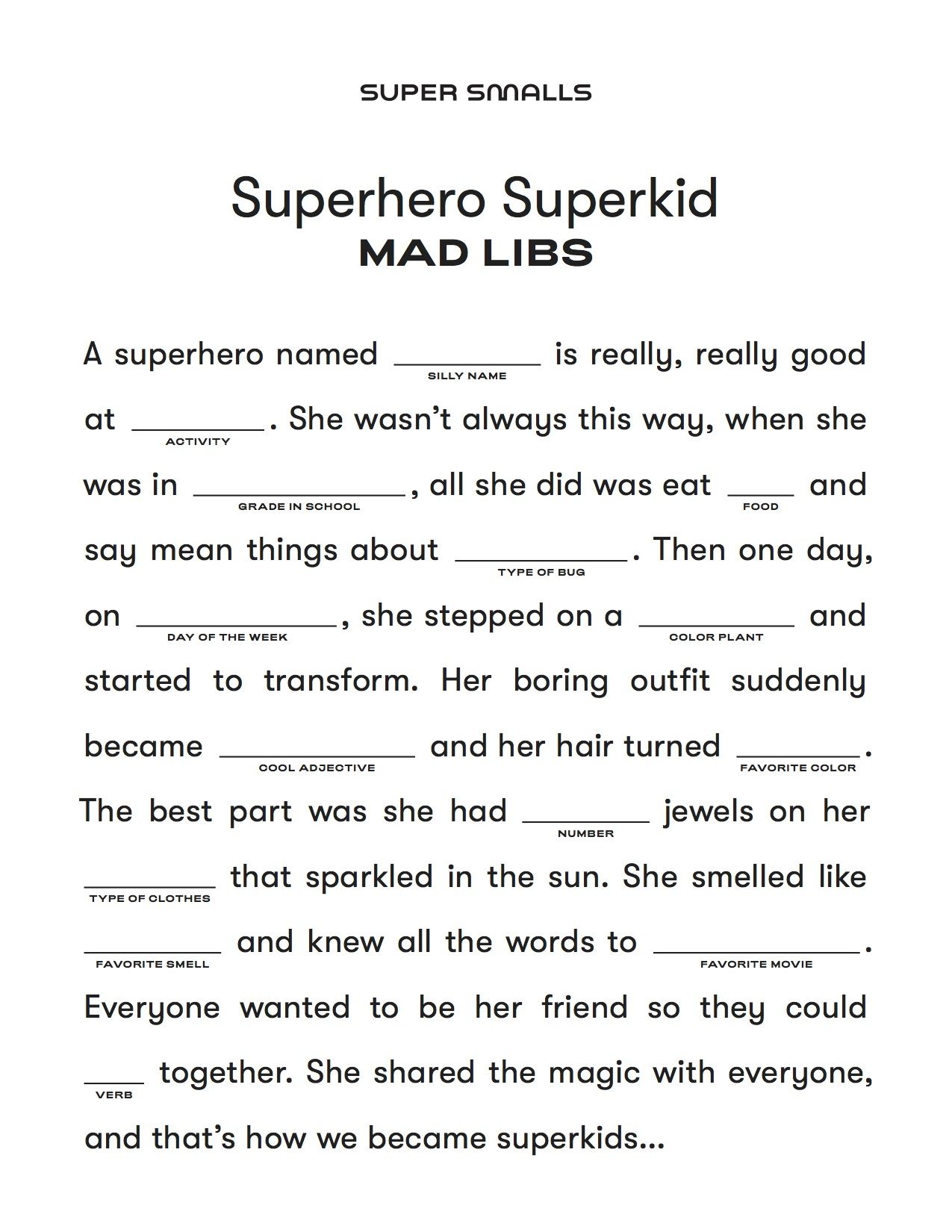 Fun Indoor Activities For Kids Super Smalls Worksheets Library