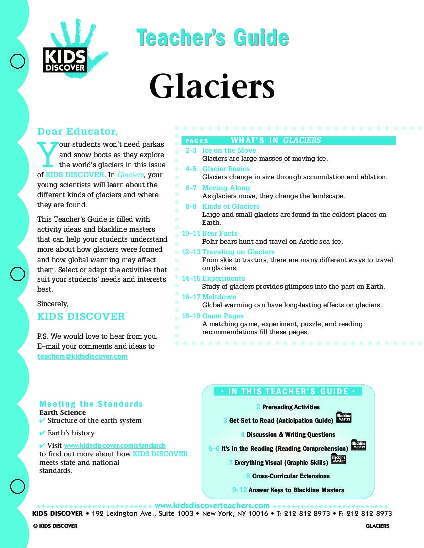 Glaciers Kids Discover Glaciers Kids Discover
