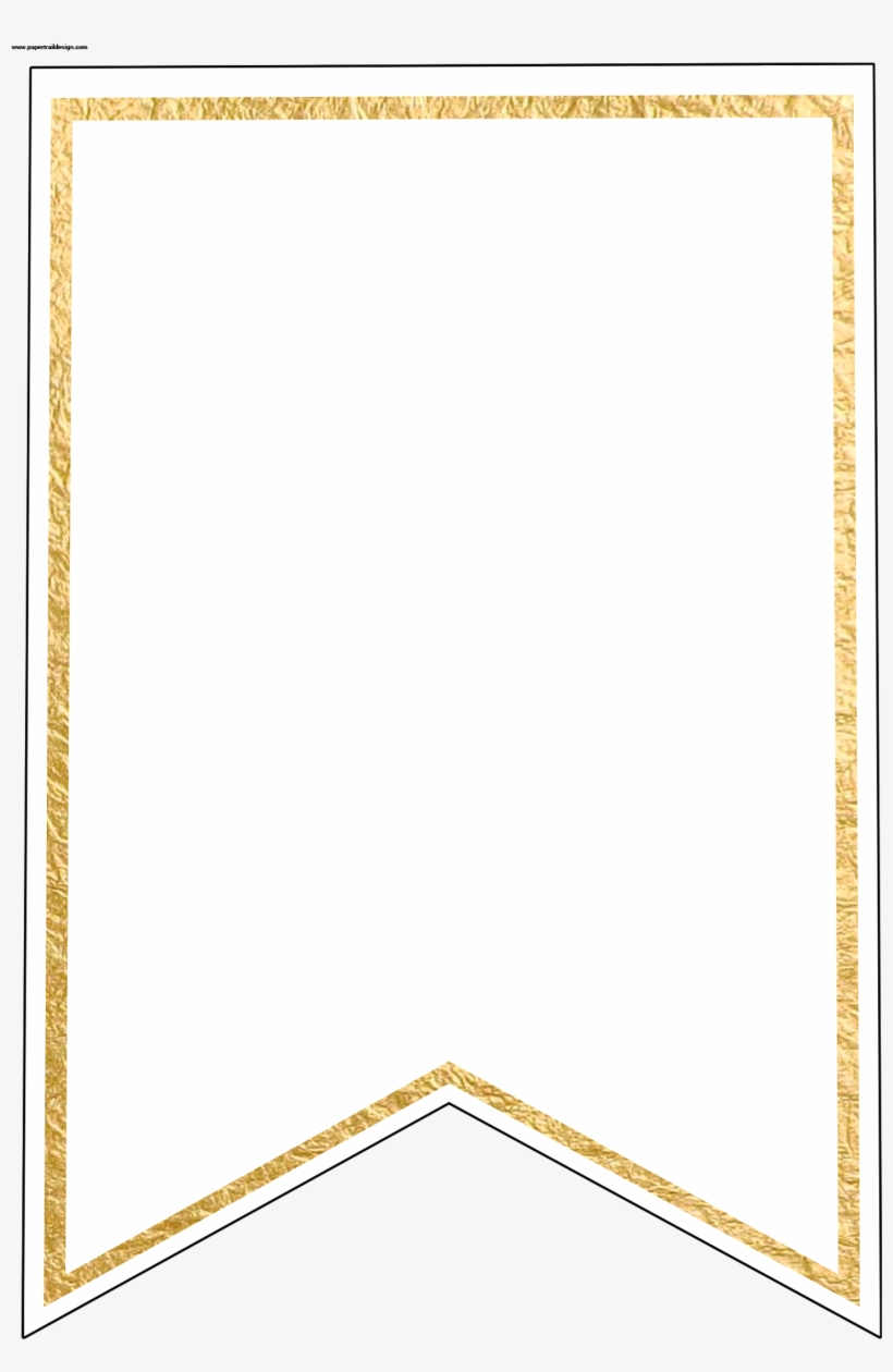 Gold Pennant Banner Blank Template Flag Banner Template Free 